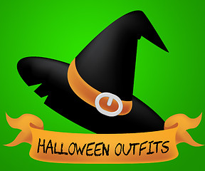 Image showing Halloween Outfits Represents Trick Or Treat And Autumn