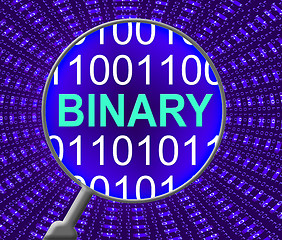 Image showing Binary Data Represents Virtual Encode And Bytes