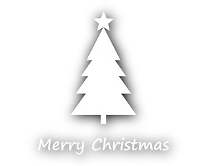 Image showing Merry Christmas with Christmas Tree