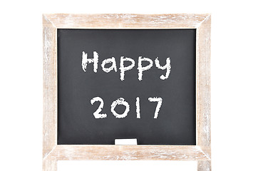 Image showing Happy New Year on blackboard