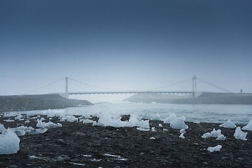 Image showing Icebergs at glacier lagoon 