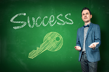 Image showing Success coaching with a key