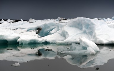 Image showing Icebergs at glacier lagoon 