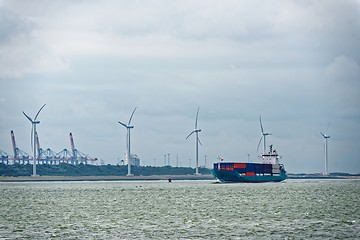 Image showing Large cargo ship