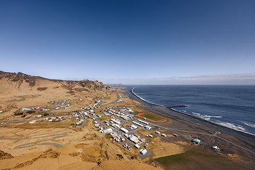 Image showing Small village of Vik