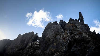 Image showing Large sharp rocks