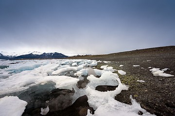 Image showing Icebergs at glacier lagoon 