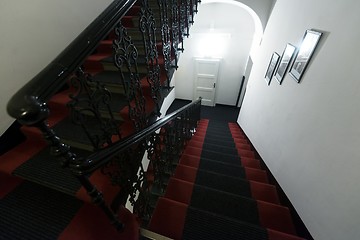 Image showing Modern staircase in hotel