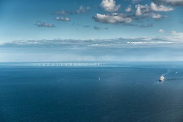 Image showing Seascape aerial view
