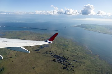 Image showing Green terrian aerial view