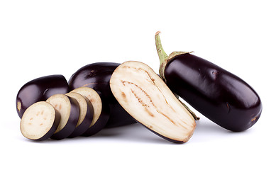 Image showing Eggplants or aubergines