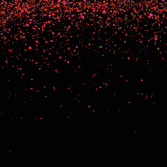 Image showing Red Confetti Isolated