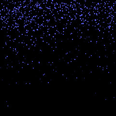 Image showing Blue Confetti Isolated