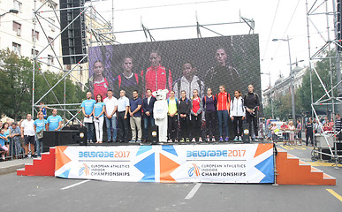 Image showing Long jump competition