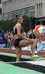 Image showing Long jump competition