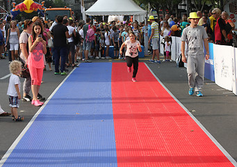 Image showing Promotion of atletics on the street