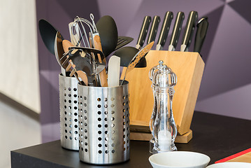 Image showing the composition of kitchen accessories