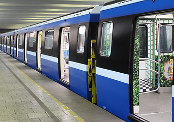 Image showing  Subway train at the station
