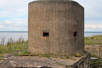 Image showing  embrasure gun turret sea fort