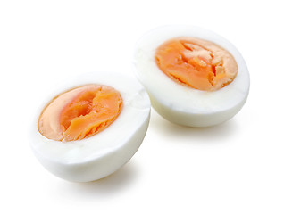 Image showing boiled egg on white background