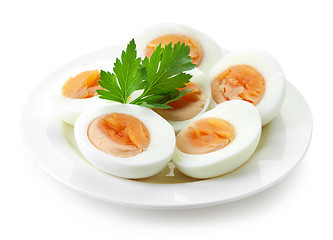 Image showing freshly boiled eggs