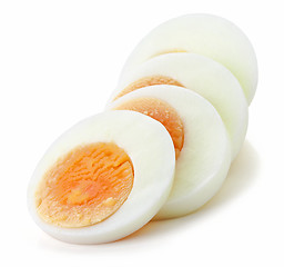 Image showing sliced boiled egg
