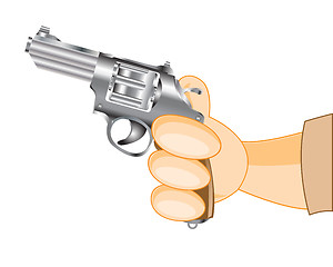 Image showing Hand with revolver