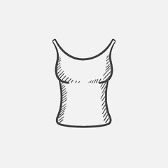 Image showing Singlet sketch icon.