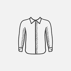 Image showing Shirt sketch icon.