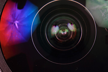Image showing lens of photo camera (objective) 