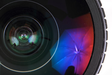 Image showing lens of photo camera (objective) 