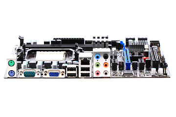 Image showing computer motherboard isolated