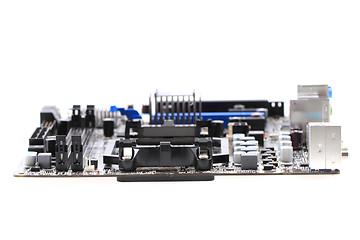 Image showing computer motherboard isolated