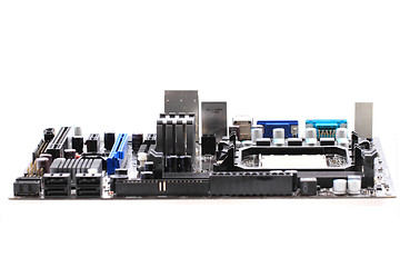 Image showing computer motherboard isolated