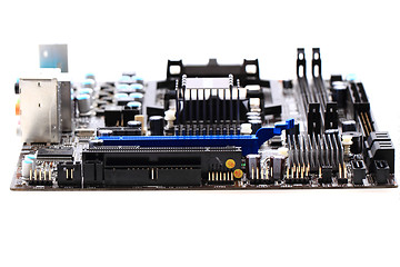 Image showing computer motherboard isolated