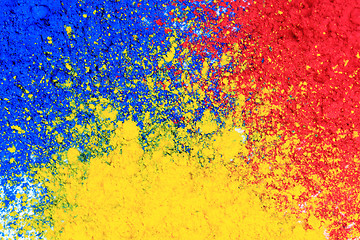 Image showing cmyk toner powder (cyan, magenta, yellow, black)