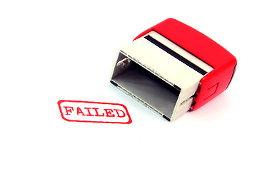 Image showing failed stamp