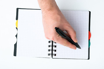 Image showing open notepad isolated