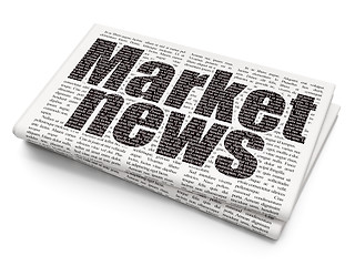 Image showing News concept: Market News on Newspaper background