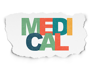 Image showing Health concept: Medical on Torn Paper background
