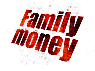 Image showing Banking concept: Family Money on Digital background