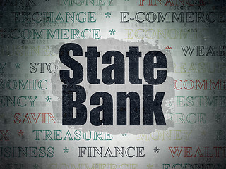 Image showing Banking concept: State Bank on Digital Data Paper background