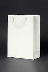 Image showing white shopping bag