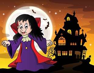 Image showing Vampire girl theme image 6