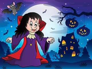 Image showing Vampire girl theme image 7