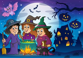 Image showing Three witches theme image 8