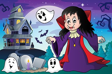 Image showing Vampire girl theme image 4
