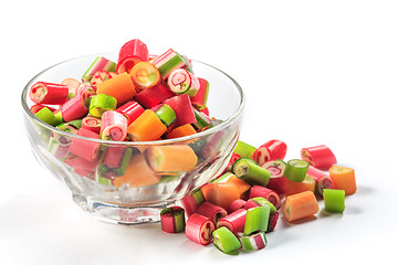 Image showing The colorful jelly candies