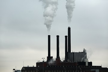 Image showing Smoking power plant