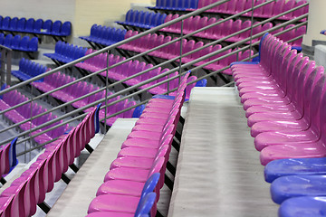 Image showing stadium seats texture